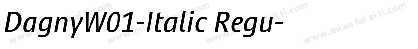 DagnyW01-Italic Regu字体转换